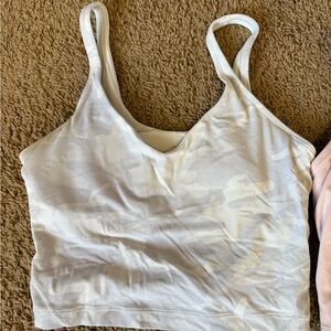 Lululemon align White Camouflage Tank Top